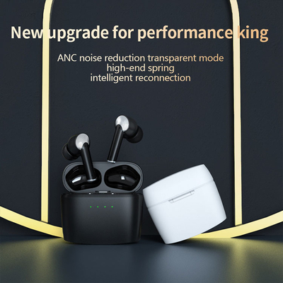 Ruído ativo de IPhone Android que cancela fones de ouvido Earbuds sem fio preto IPX5