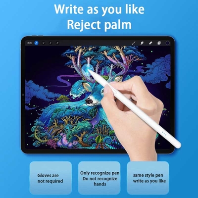 Anti Mistouch Pen Stylus Pencil Tilt Sensor capacitivo ativo 90mAh